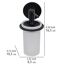 Seifenspender 'Bivio' Glas schwarz 150 ml