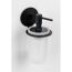 Seifenspender 'Bivio' Glas schwarz 150 ml