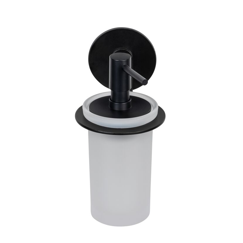 Seifenspender 'Bivio' Glas schwarz 150 ml