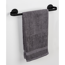 Handtuchstange 'Uno Bivio' Aluminium schwarz 48 x 6,5 x 7 cm