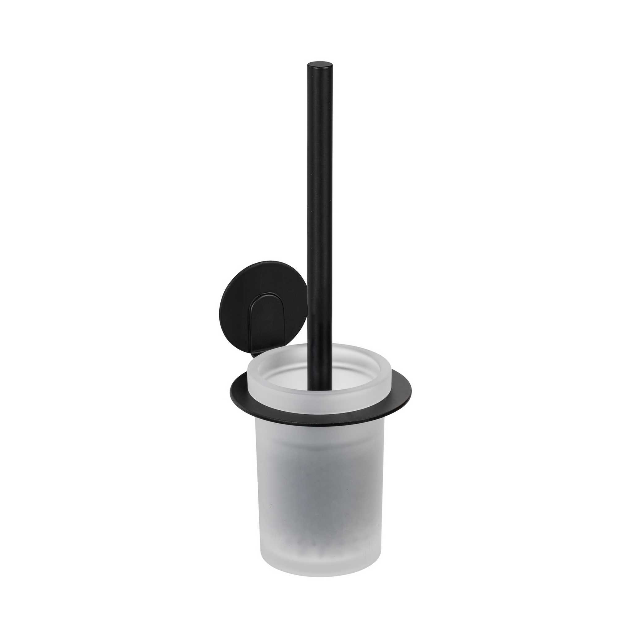 WC-Garnitur 'Bivio' Aluminium schwarz matt