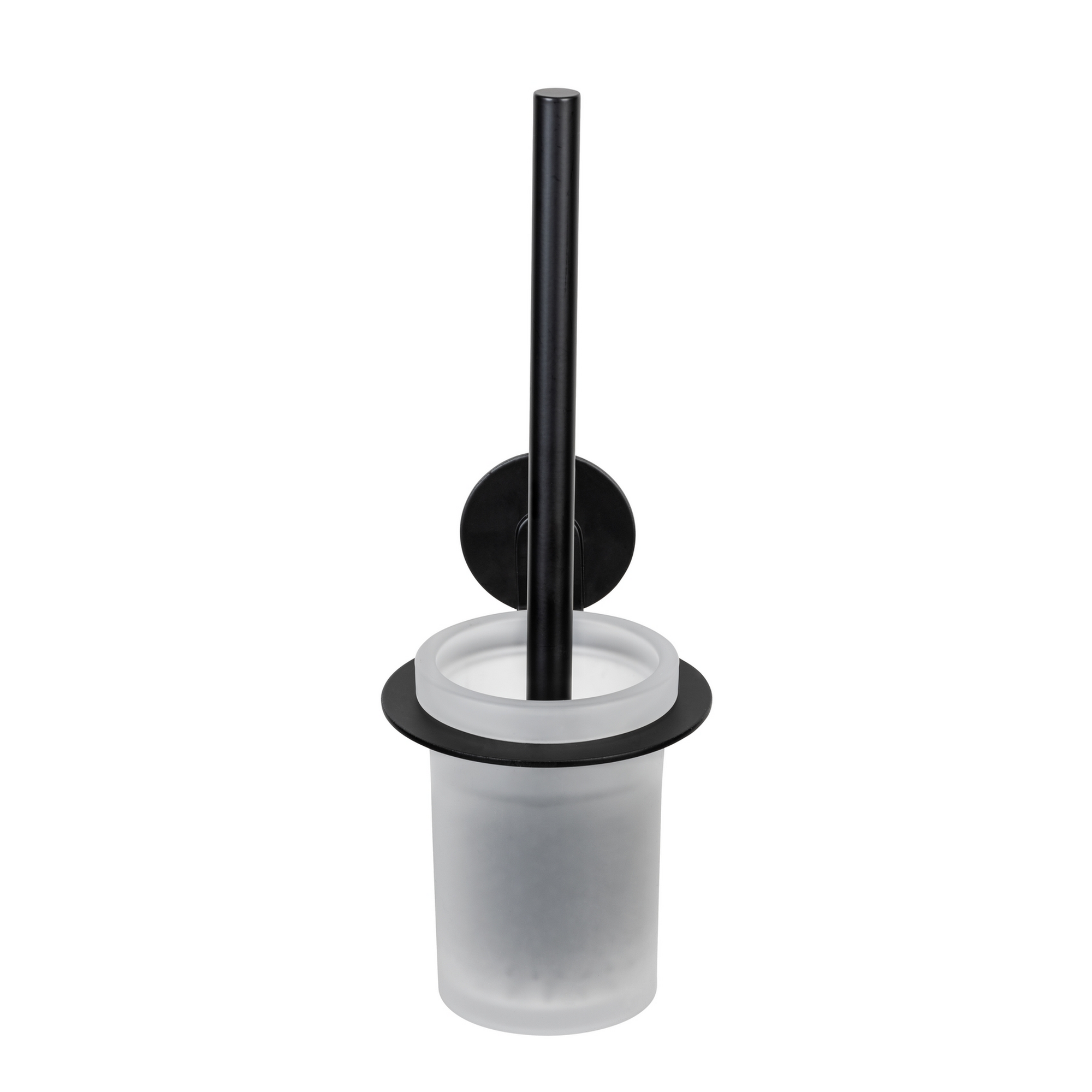 WC-Garnitur 'Bivio' Aluminium schwarz matt