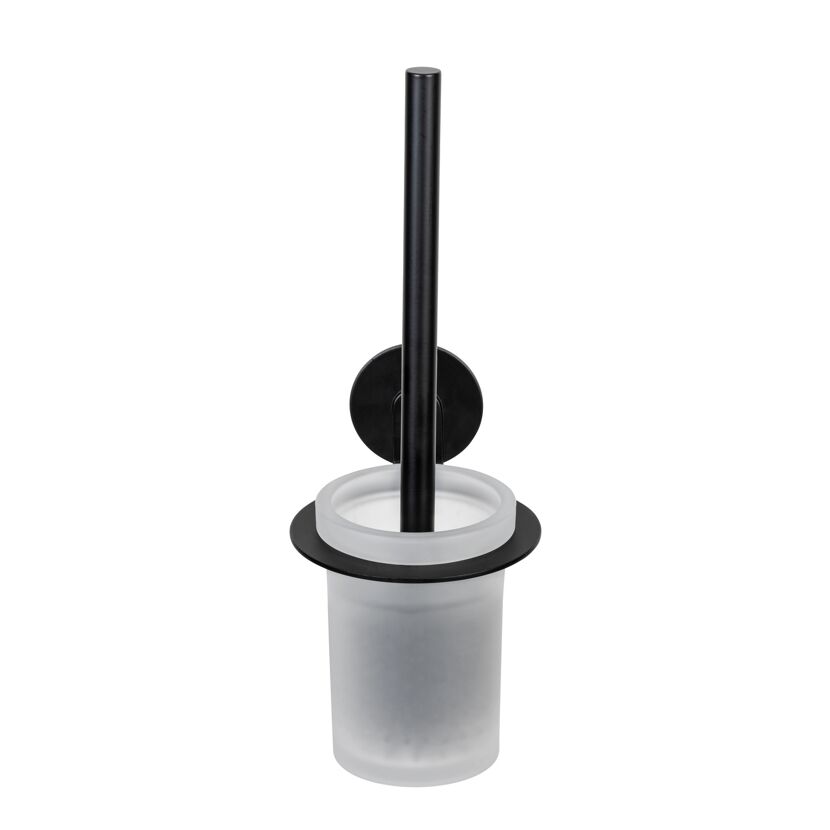 WC-Garnitur 'Bivio' Aluminium schwarz matt