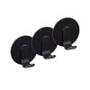 Handtuchhaken-Set 'Uno Bivio' Aluminium schwarz 3-teilig