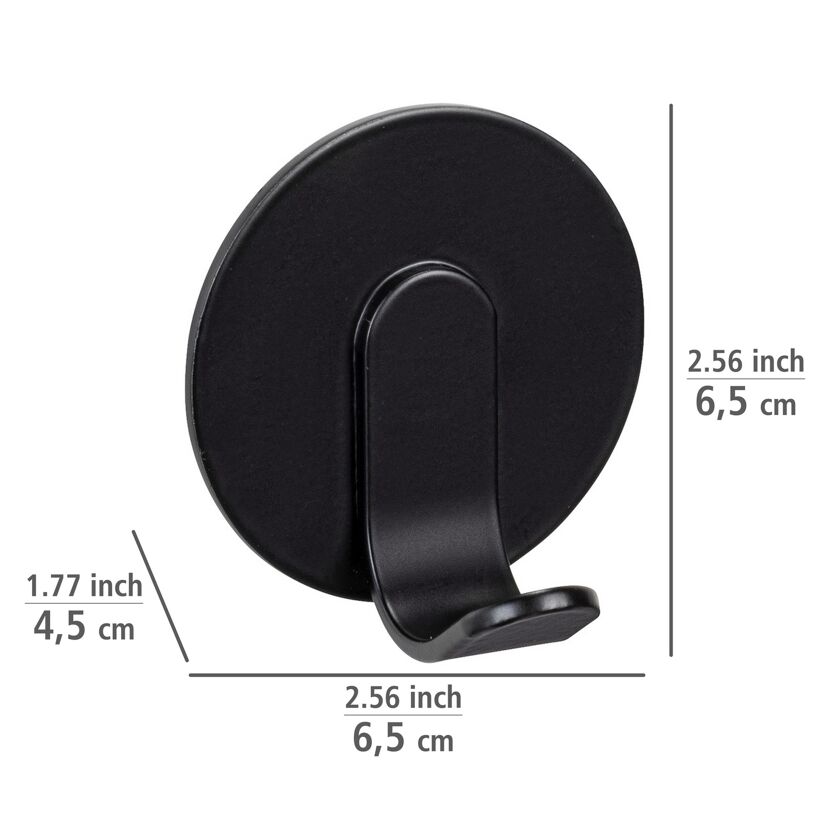 Handtuchhaken-Set 'Uno Bivio' Aluminium schwarz 3-teilig