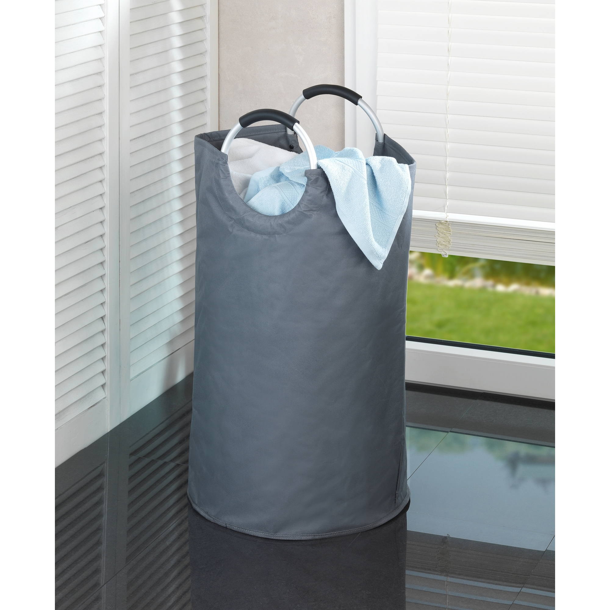Wäschesammler 'Jumbo' anthrazit 38 x 72 x 38 cm 69 l