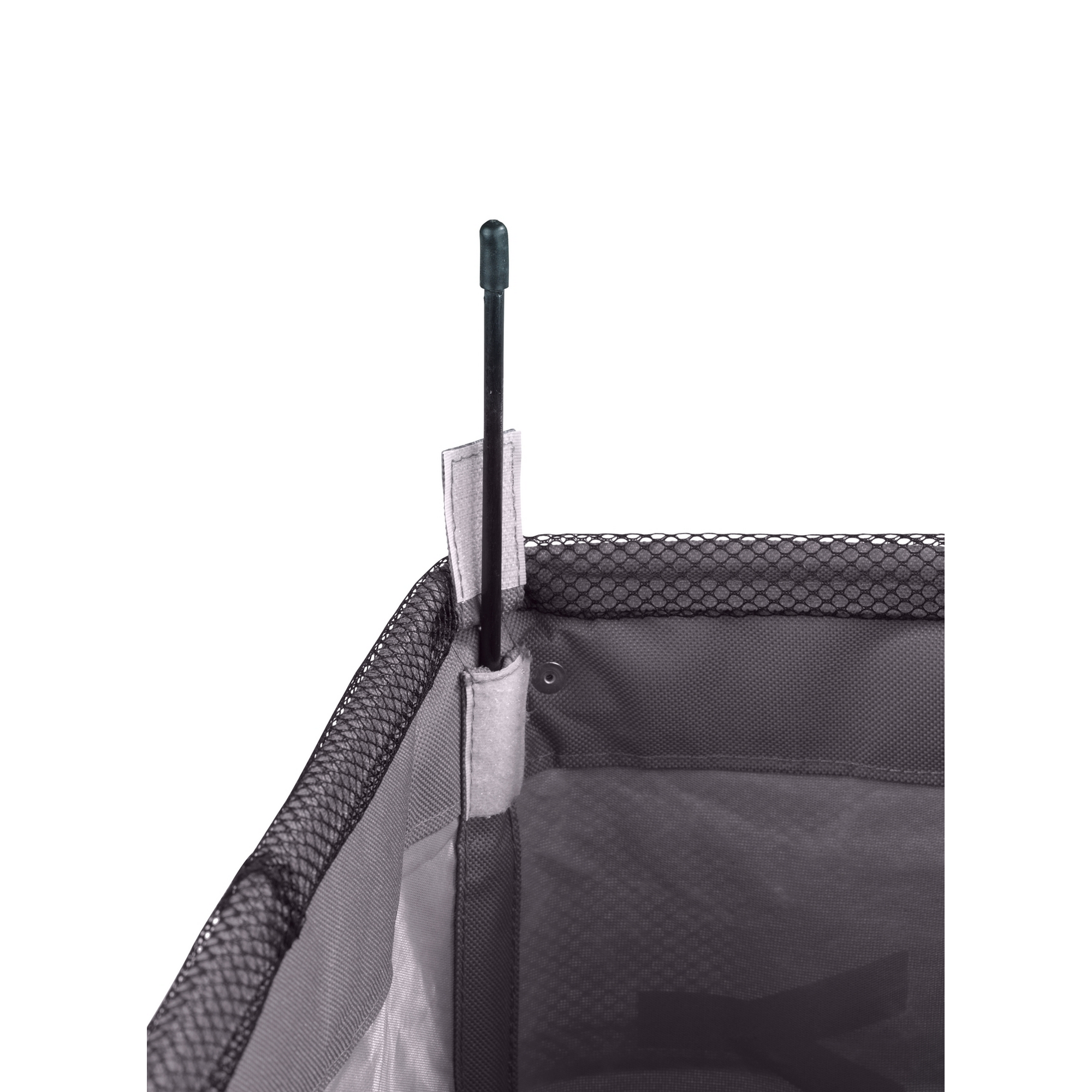 Wäschesammler 'Quadro' Polyester grau 40 x 60 x 33 cm