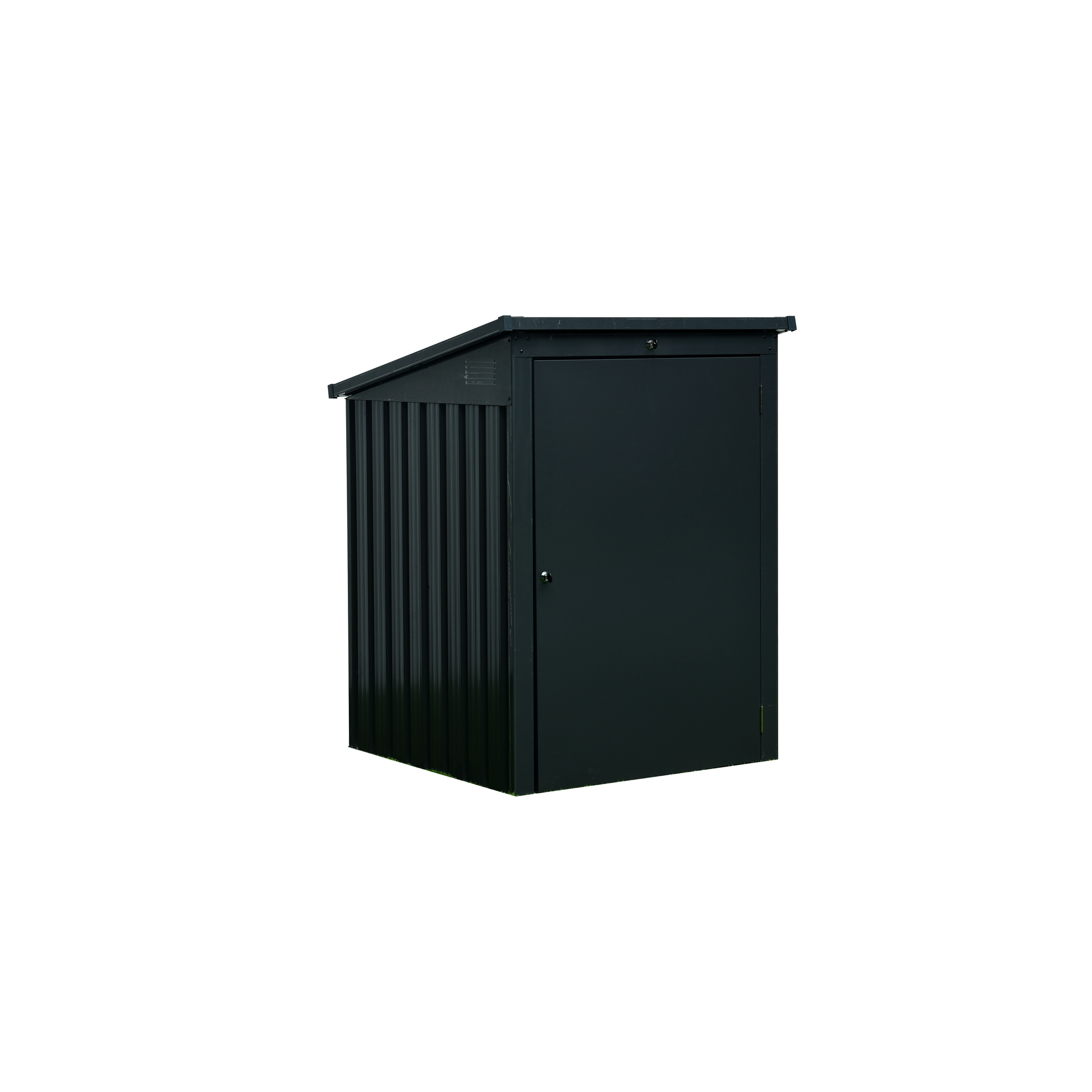 Mülltonnenbox Stahl anthrazit 104 x 134 x 101 cm