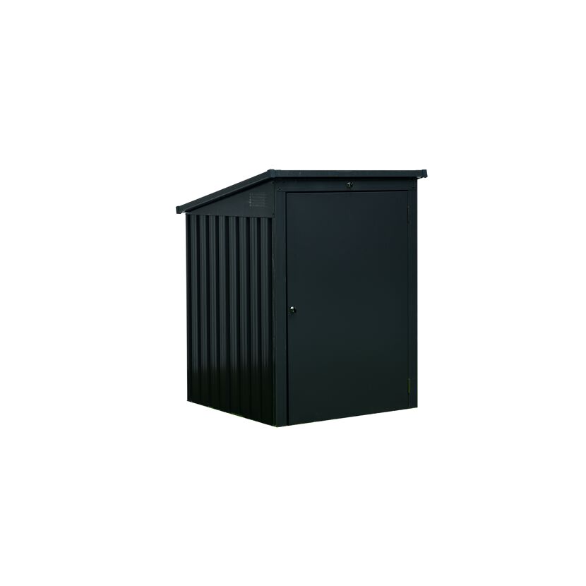 Mülltonnenbox Stahl anthrazit 104 x 134 x 101 cm
