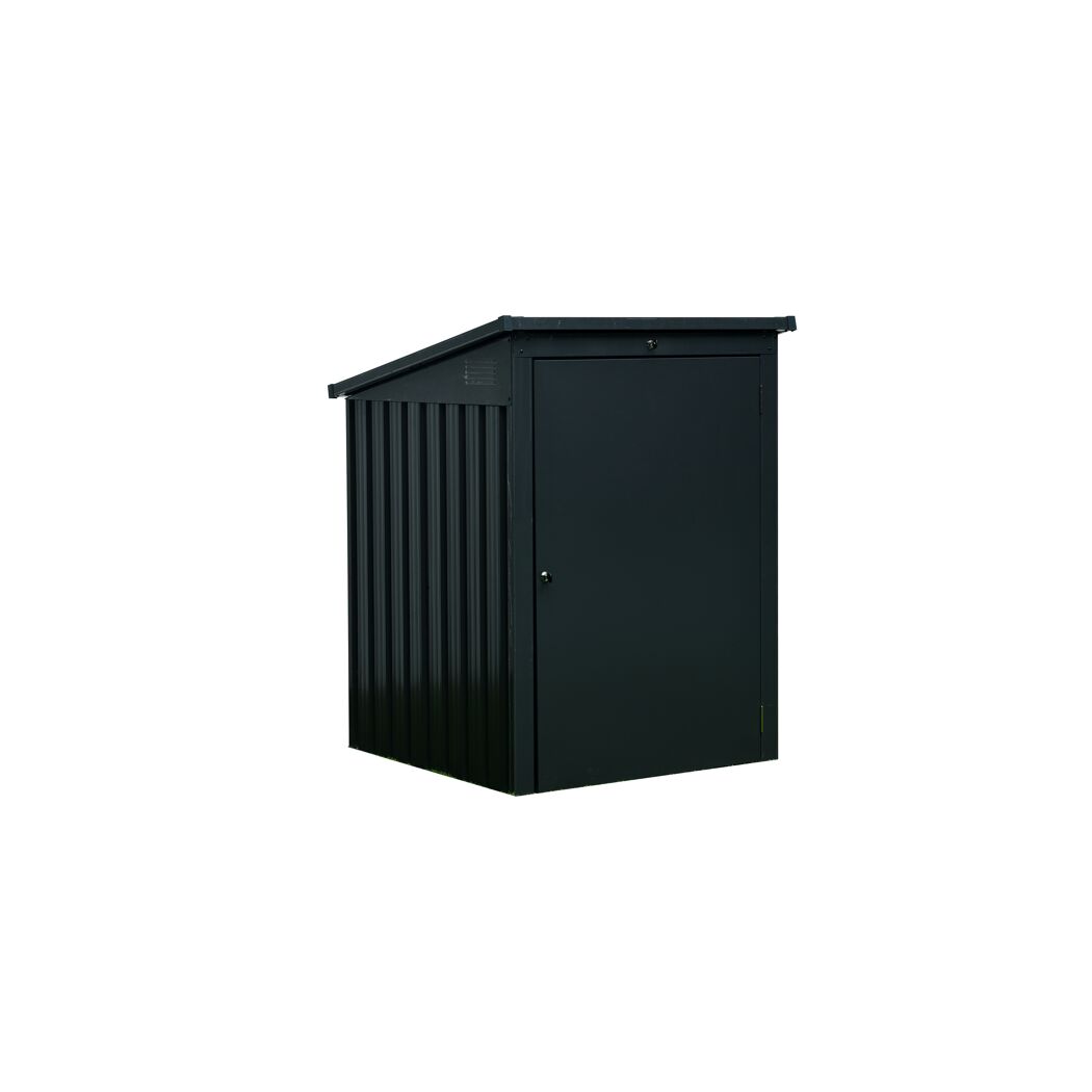 Mülltonnenbox Stahl anthrazit 104 x 134 x 101 cm