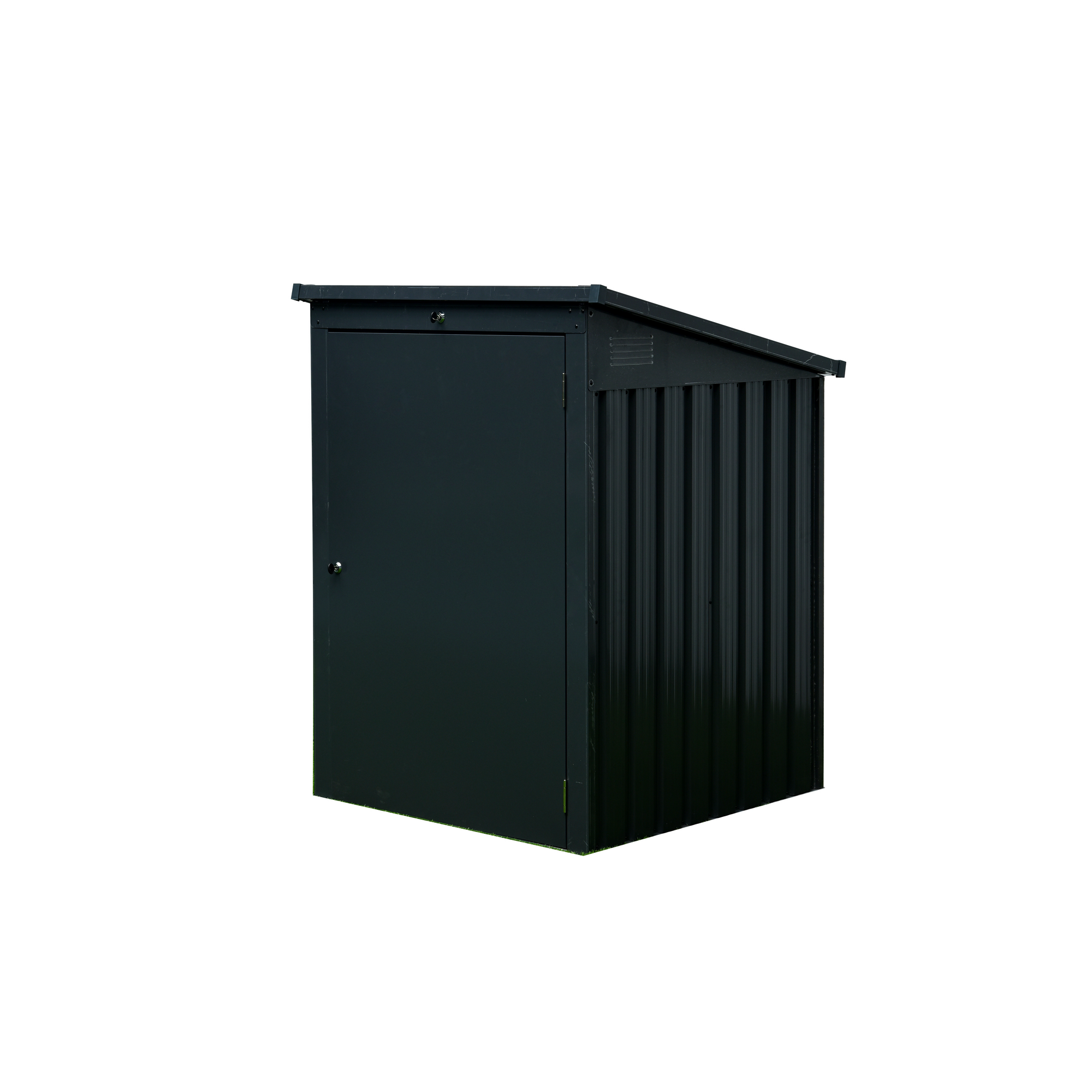 Mülltonnenbox Stahl anthrazit 104 x 134 x 101 cm