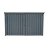 Mülltonnenbox Stahl anthrazit 233 x 134 x 101 cm