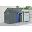 Mülltonnenbox Stahl anthrazit 233 x 134 x 101 cm