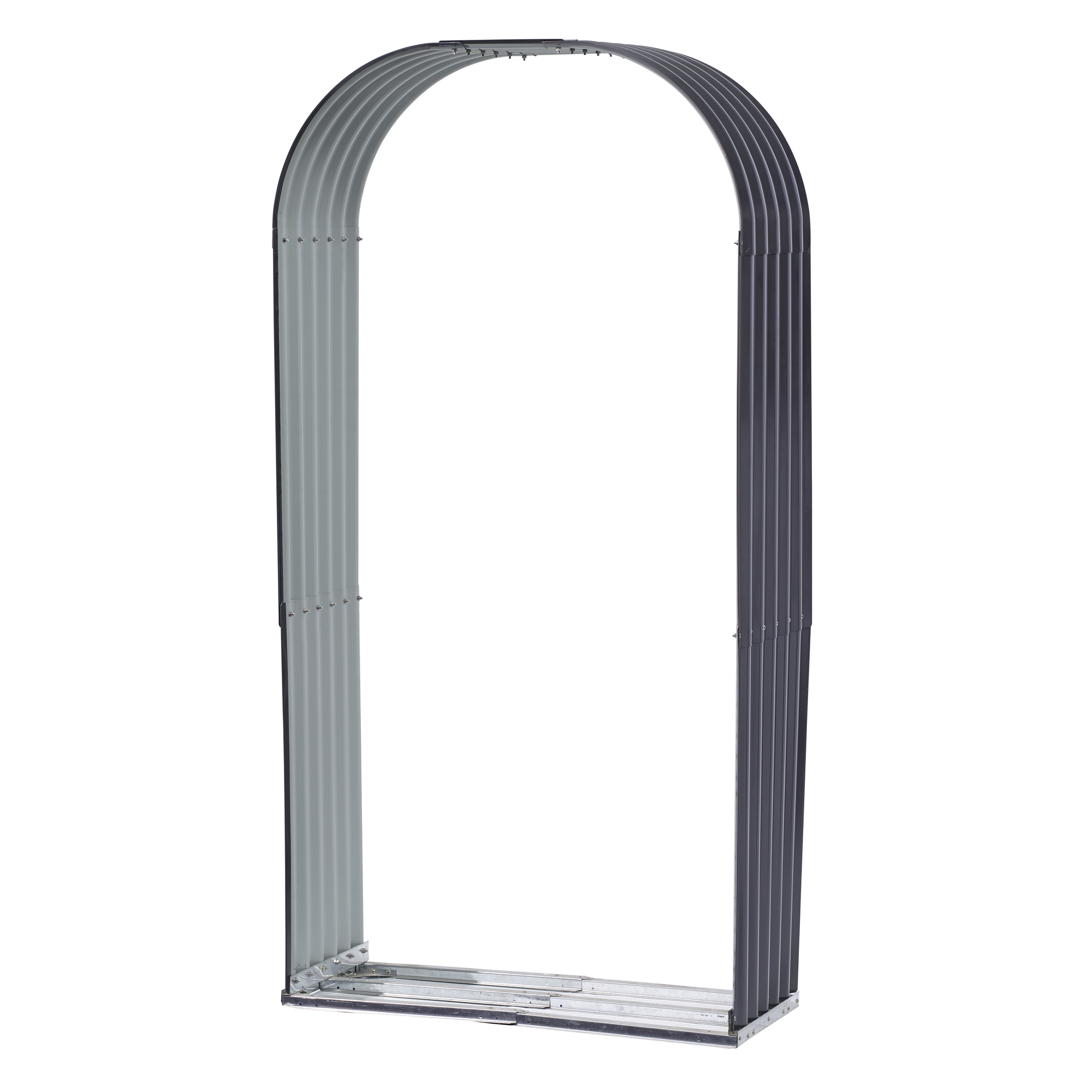 Holzunterstand mit Rundbogen 103 x 43 x 200 cm
