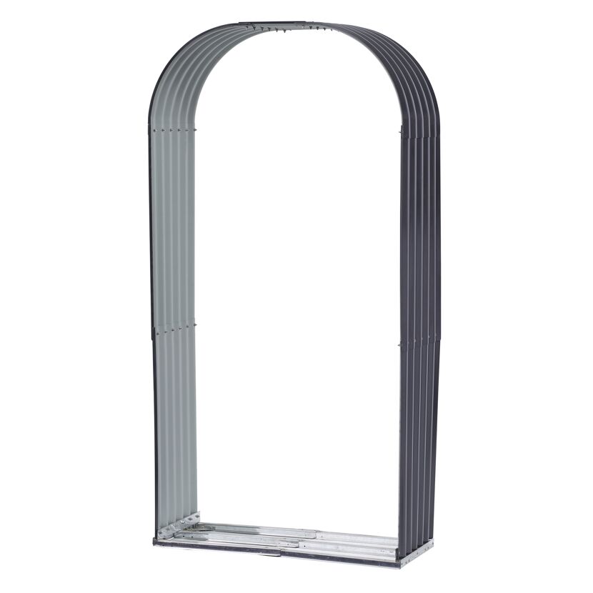 Holzunterstand mit Rundbogen 103 x 43 x 200 cm