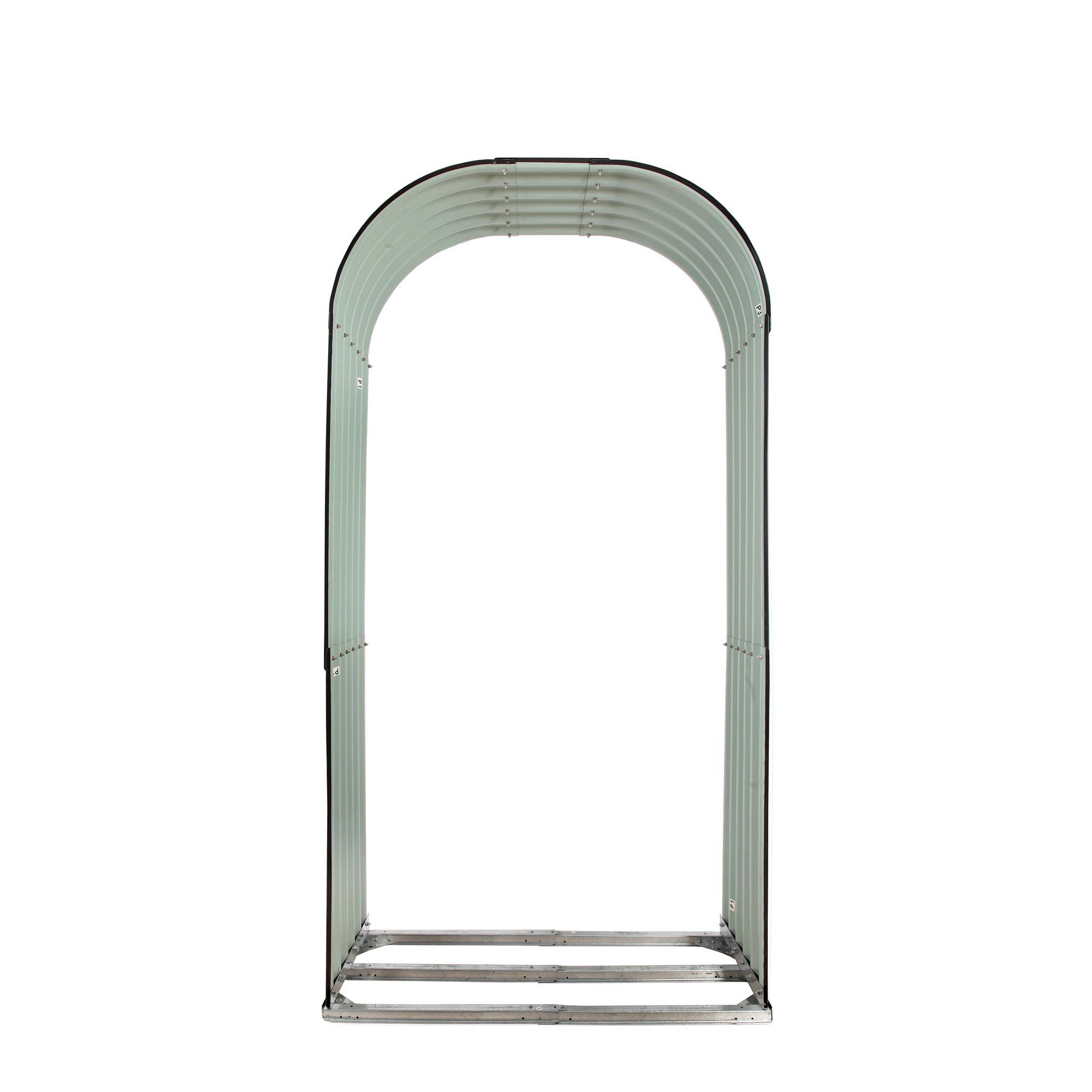 Holzunterstand mit Rundbogen 103 x 43 x 200 cm