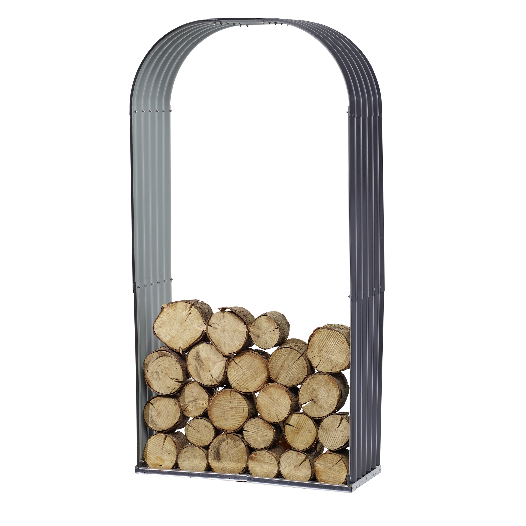 Holzunterstand mit Rundbogen 103 x 43 x 200 cm