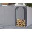 Holzunterstand mit Rundbogen 103 x 43 x 200 cm