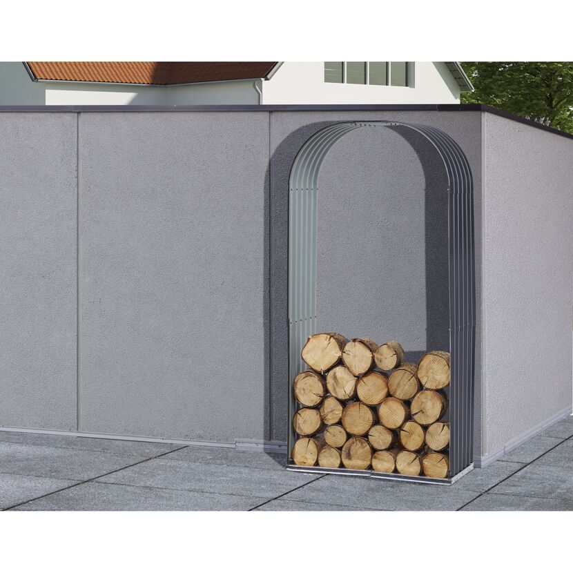 Holzunterstand mit Rundbogen 103 x 43 x 200 cm