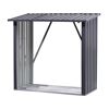 Kaminholzregal L anthrazit 163 x 89 x 154 cm