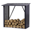 Kaminholzregal L anthrazit 163 x 89 x 154 cm