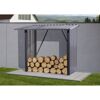 Kaminholzregal L anthrazit 163 x 89 x 154 cm