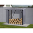 Kaminholzregal L anthrazit 163 x 89 x 154 cm