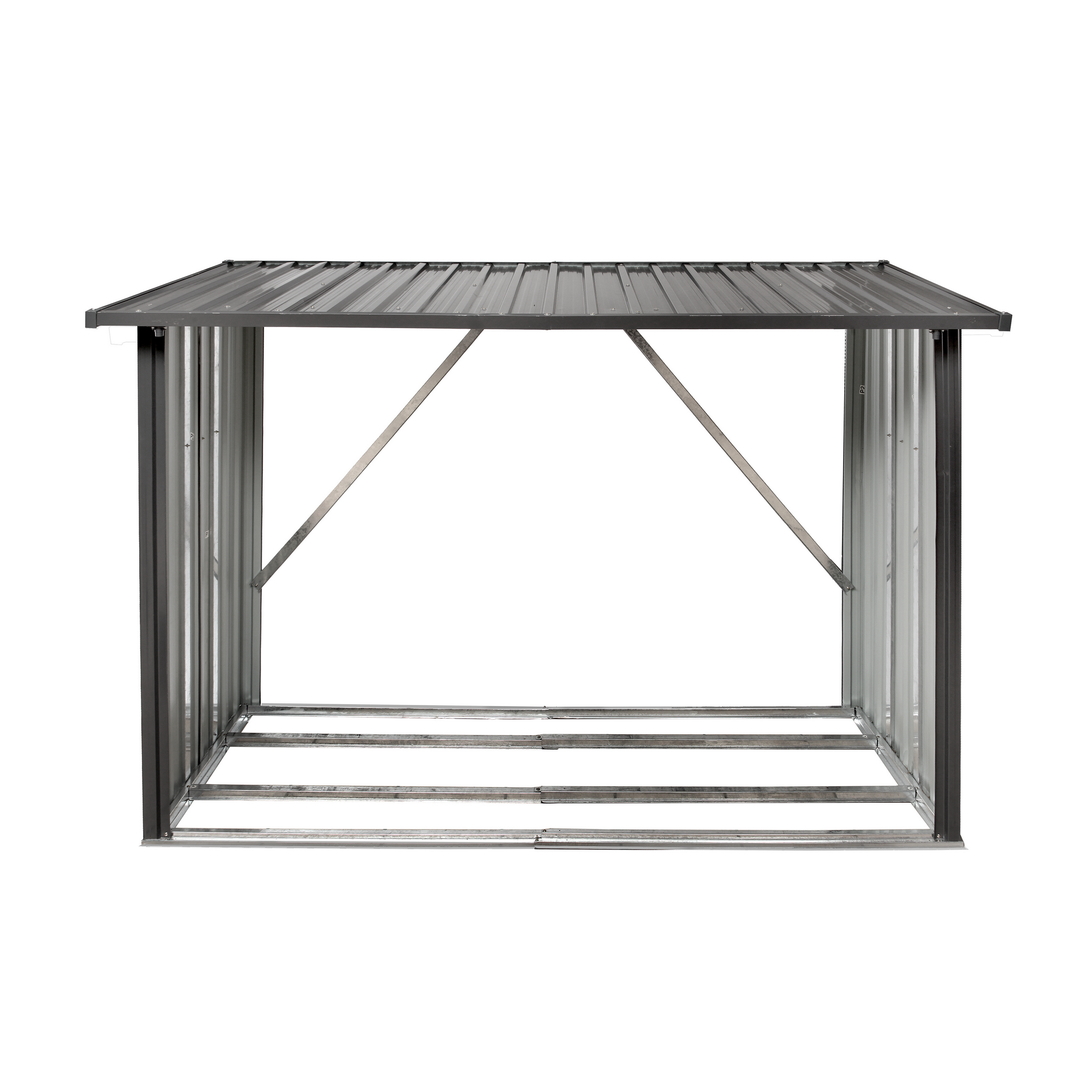 Kaminholzregal XL anthrazit 217 x 89 x 154 cm
