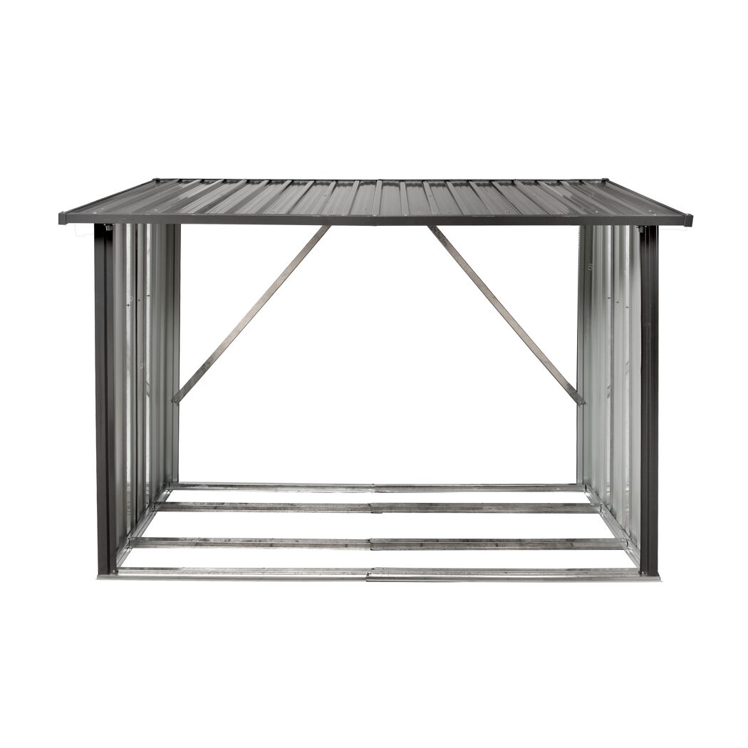 Kaminholzregal XL anthrazit 217 x 89 x 154 cm