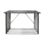 Kaminholzregal XL anthrazit 217 x 89 x 154 cm