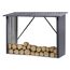 Kaminholzregal XL anthrazit 217 x 89 x 154 cm
