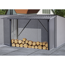 Kaminholzregal XL anthrazit 217 x 89 x 154 cm