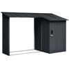 Kaminholzregal anthrazit 270 x 105 x 158 cm