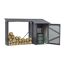 Kaminholzregal anthrazit 270 x 105 x 158 cm