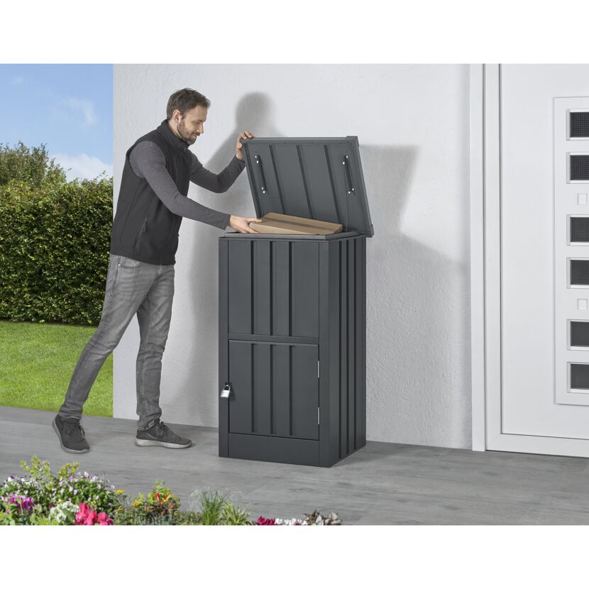 Paketbox anthrazit 63 x 109 x 20 cm