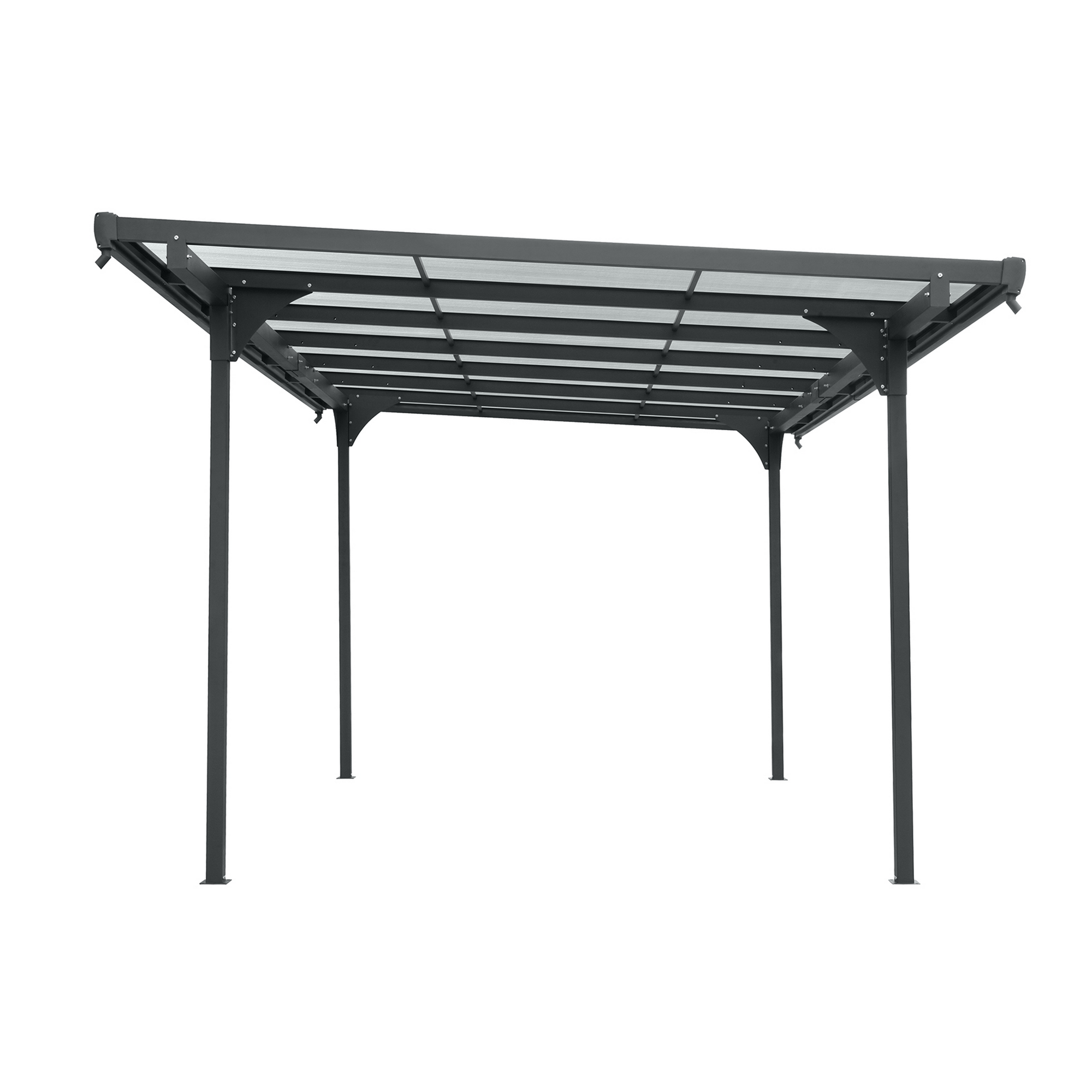 Carport anthrazit 299 x 496 x 226 cm