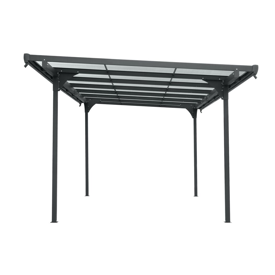 Carport anthrazit 299 x 496 x 226 cm