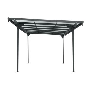 Carport anthrazit 299 x 496 x 226 cm