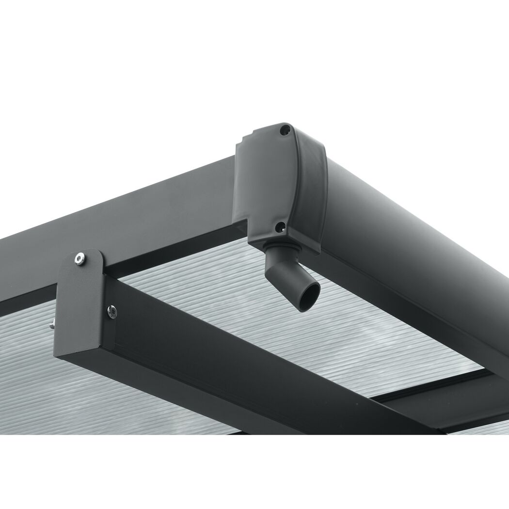 Carport anthrazit 299 x 496 x 226 cm