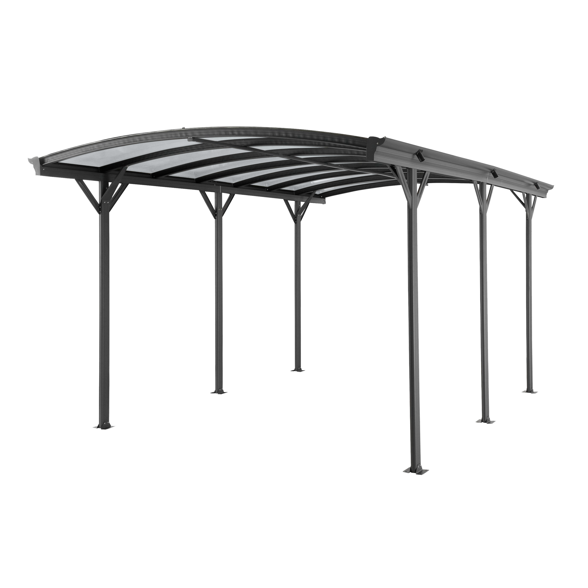 Carport anthrazit 300 x 505 x 219 cm