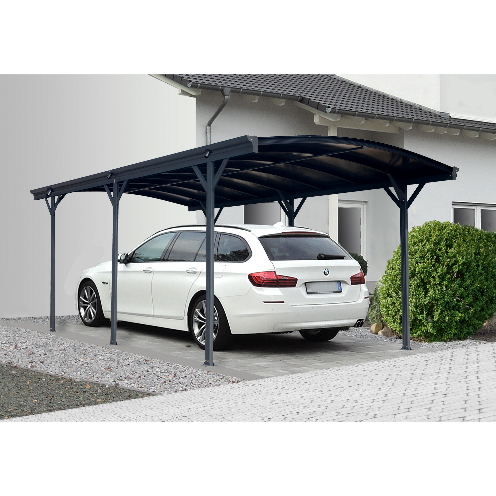 Carport anthrazit 300 x 505 x 219 cm
