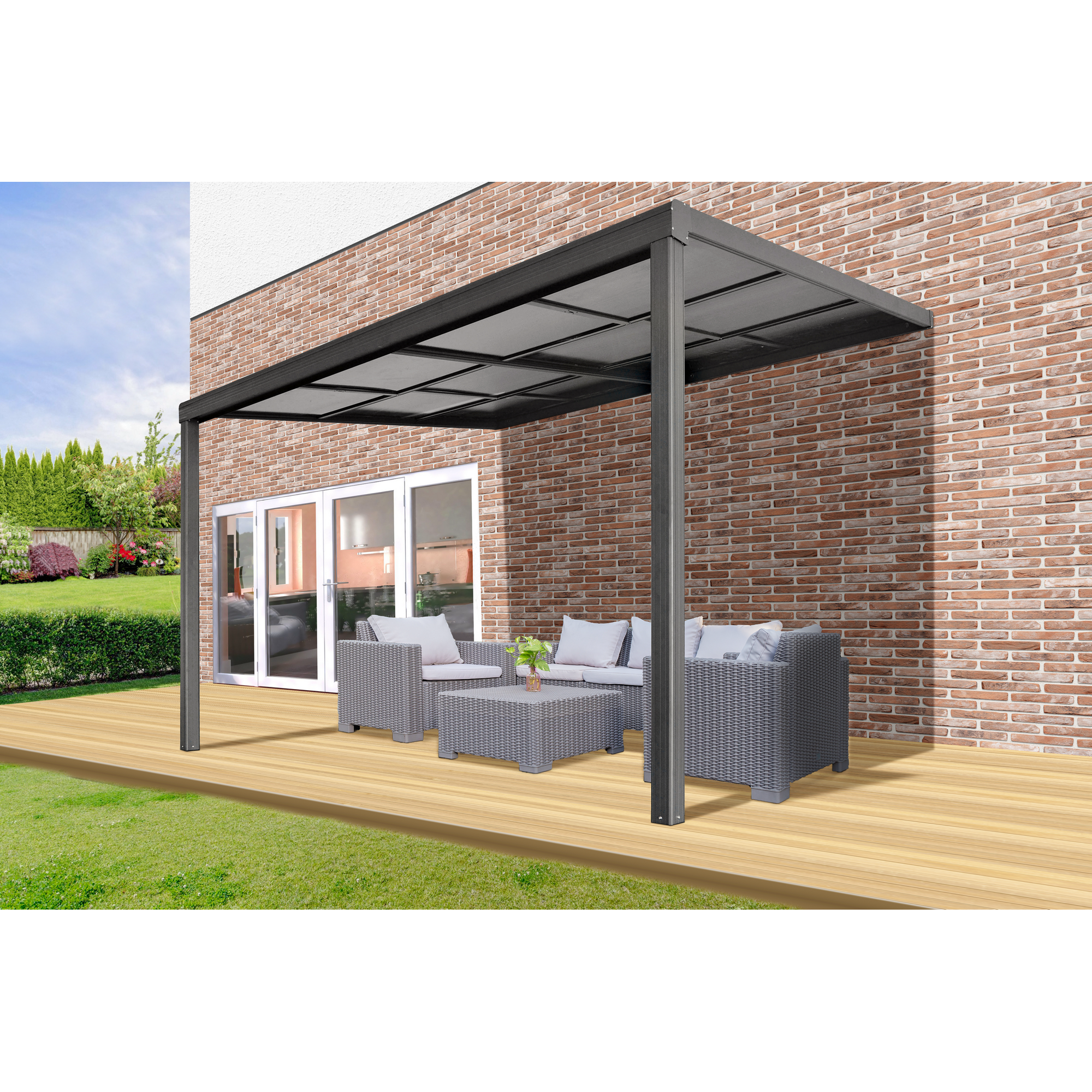 Terrassenüberdachung 'Air 1' 390 x 299 cm