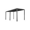 Pergola mit Schrägdach anthrazit 400 x 253 x 310 cm
