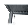Pergola mit Schrägdach anthrazit 400 x 253 x 310 cm
