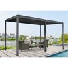 Pergola mit Schrägdach anthrazit 400 x 253 x 310 cm