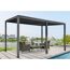 Pergola mit Schrägdach anthrazit 400 x 253 x 310 cm