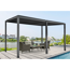 Pergola mit Schrägdach anthrazit 400 x 253 x 310 cm