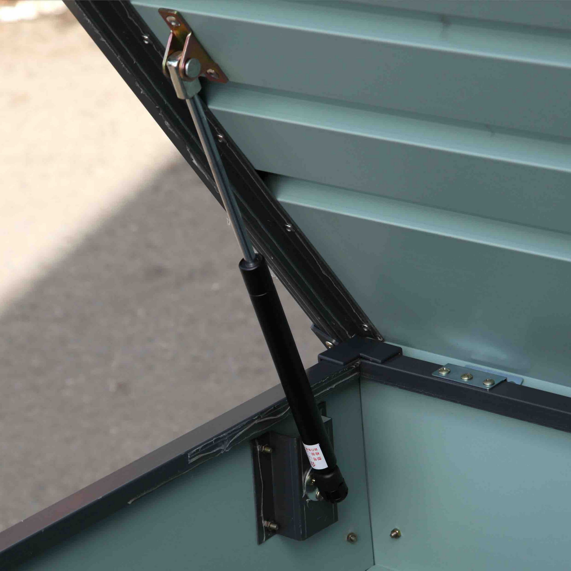 Gartenbox anthrazit 132 x 62 x 62 cm