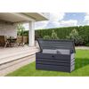 Gartenbox Stahlblech anthrazit 132 x 62 x 62 cm