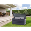 Gartenbox anthrazit 132 x 62 x 62 cm